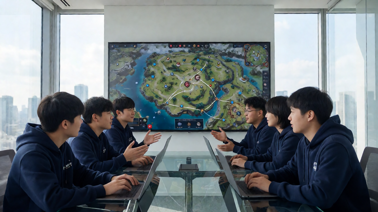 战术竞技类电竞项目，选手在广阔地图上展开生存对抗